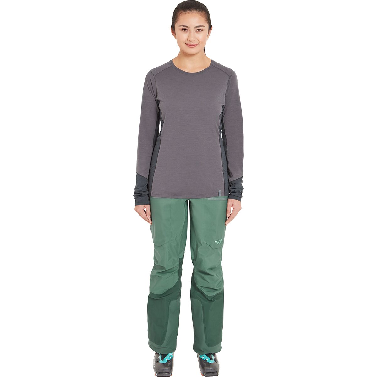Rab Rab Women's Khroma Converge GORE-TEX Pant in Eucalyptus / Green Slate - Size: L/Regular - $315.00 at Steep and Cheap