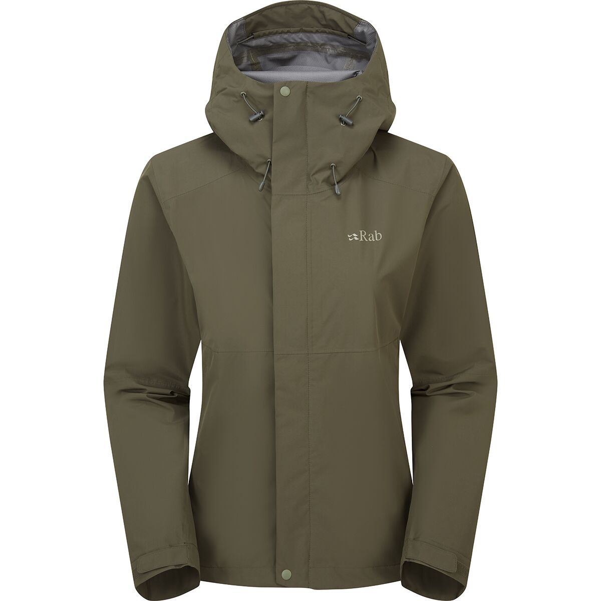 Rab Women's Downpour Jacket in Army - Size: XL