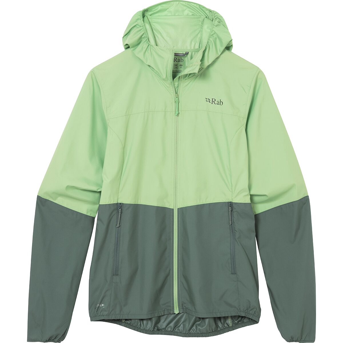 Rab Rab Women's Windgather Hoodie in Fig Green / Sage - Size: XS - $52.00 at Steep and Cheap