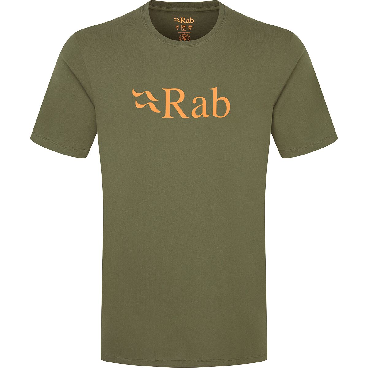 Rab Men's Stance Logo T-Shirt in Army - Size: Small
