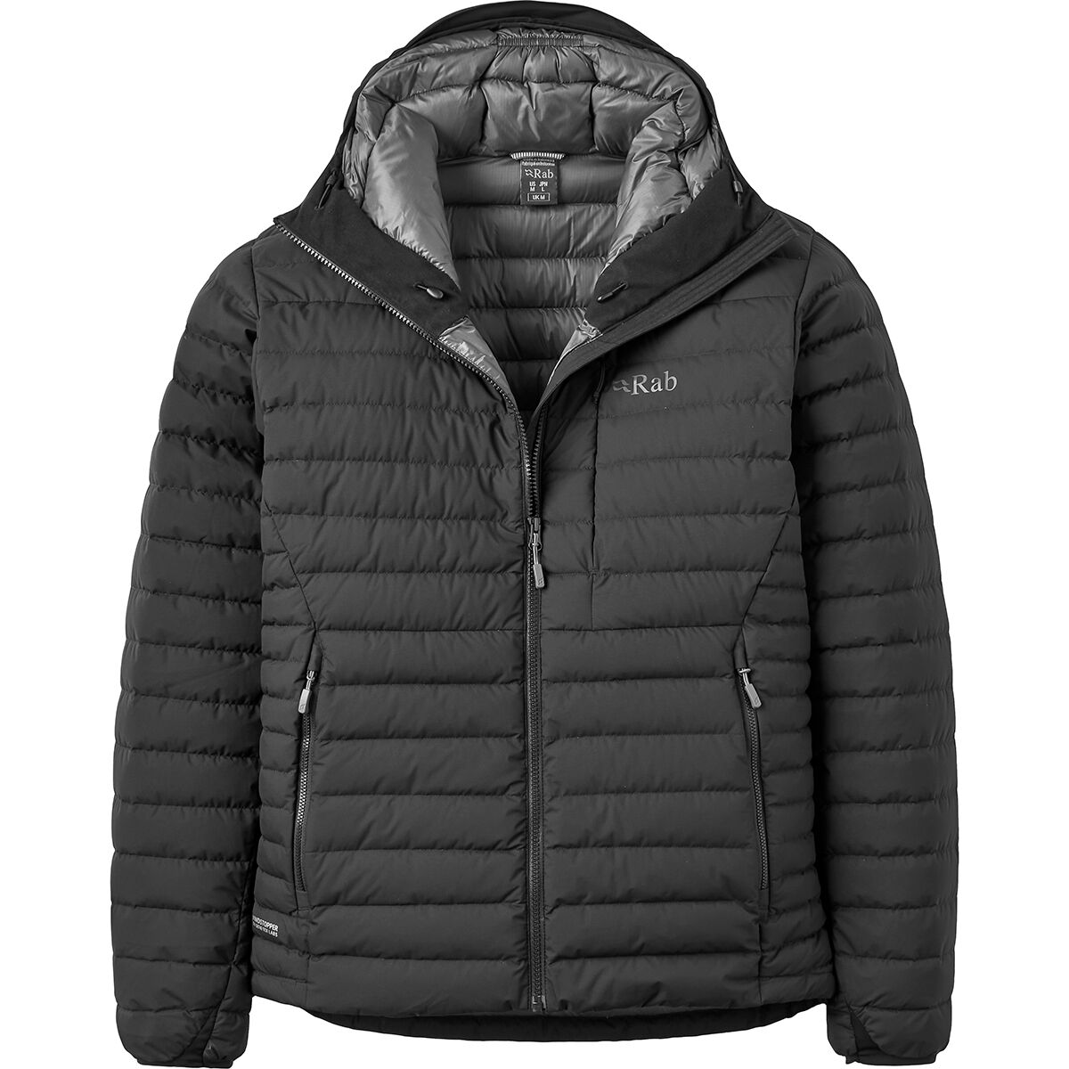 Rab Men's Microlight Windstopper Hoodie in Black - Size: Medium