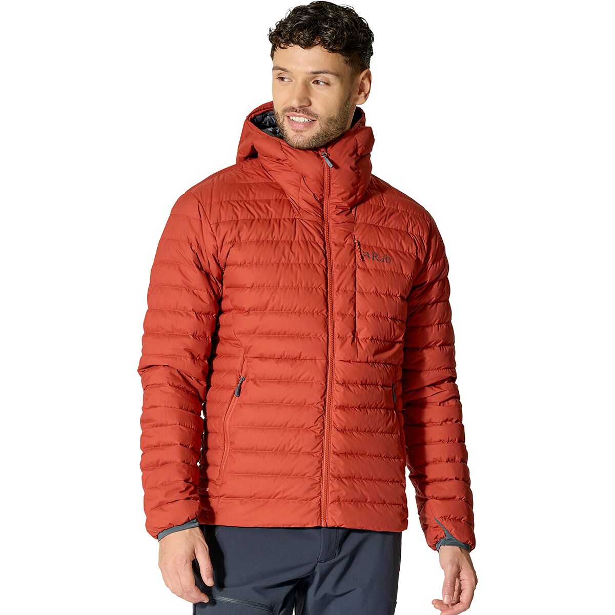 Rab Men's Microlight Windstopper Hoodie in Tuscan Red - Size: Large