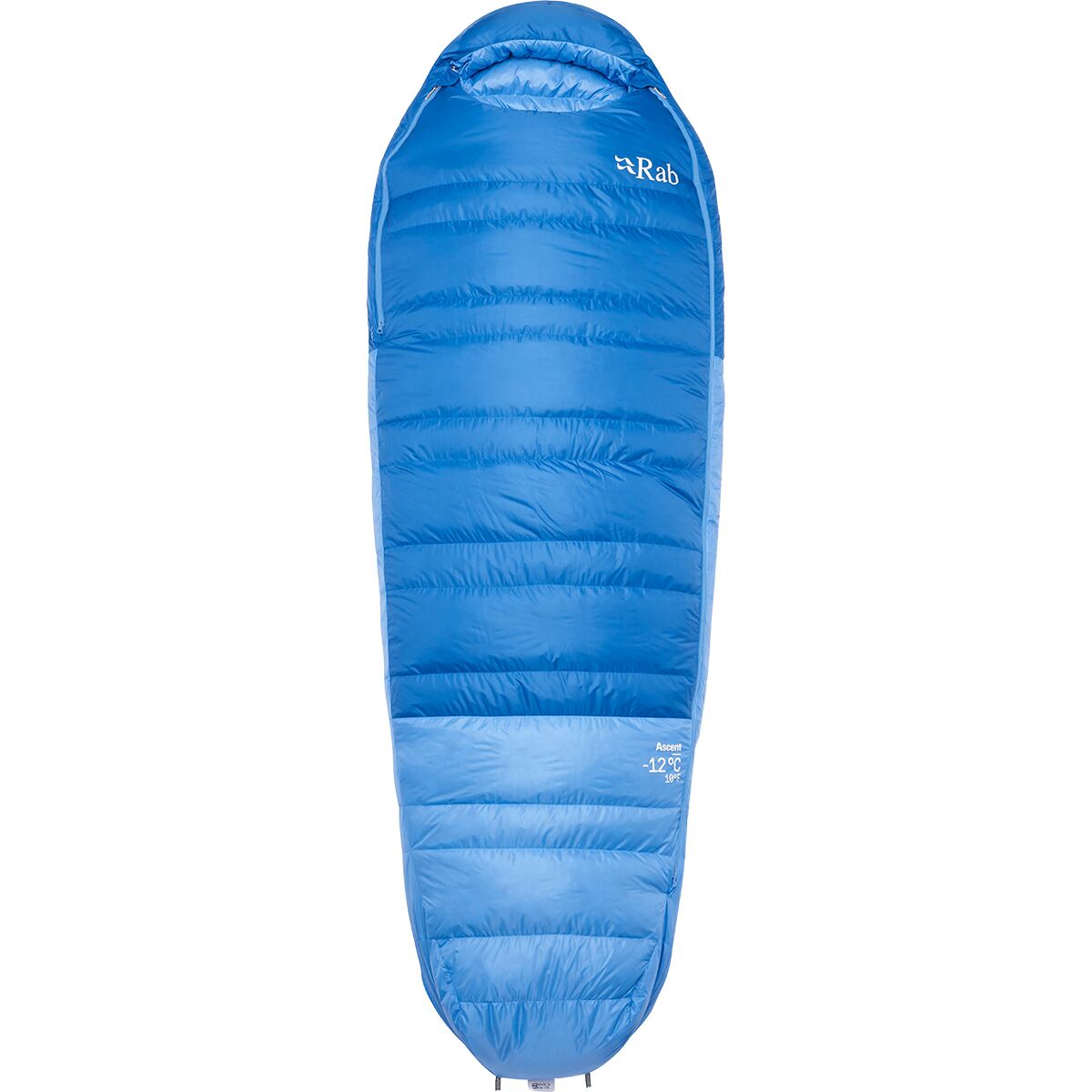 Rab Women's Ascent Sleeping Bag: 10F Down in Dark Bluebird - Size: Regular/Left Zip