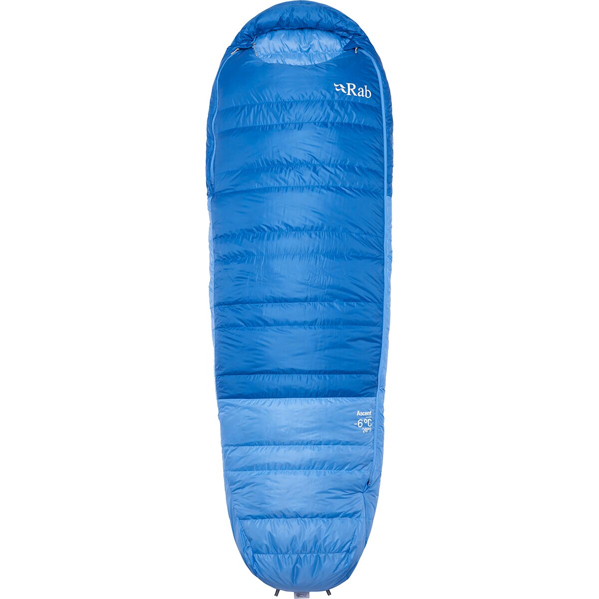 Rab Women's Ascent Sleeping Bag: 20F Down in Dark Bluebird - Size: Regular/Left Zip