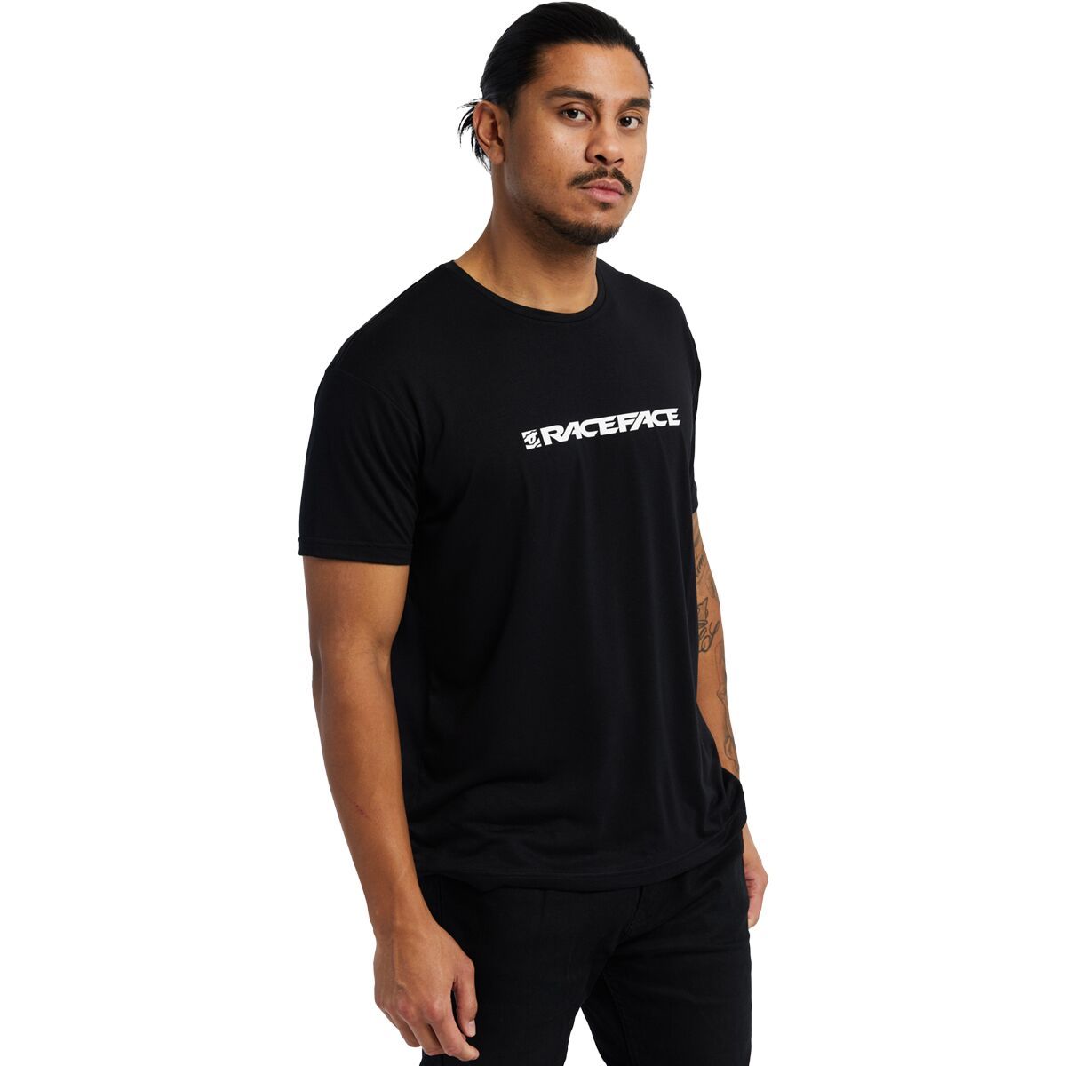 Race Face Men's Classic Logo Short-Sleeve T-Shirt in Black - Size: Small