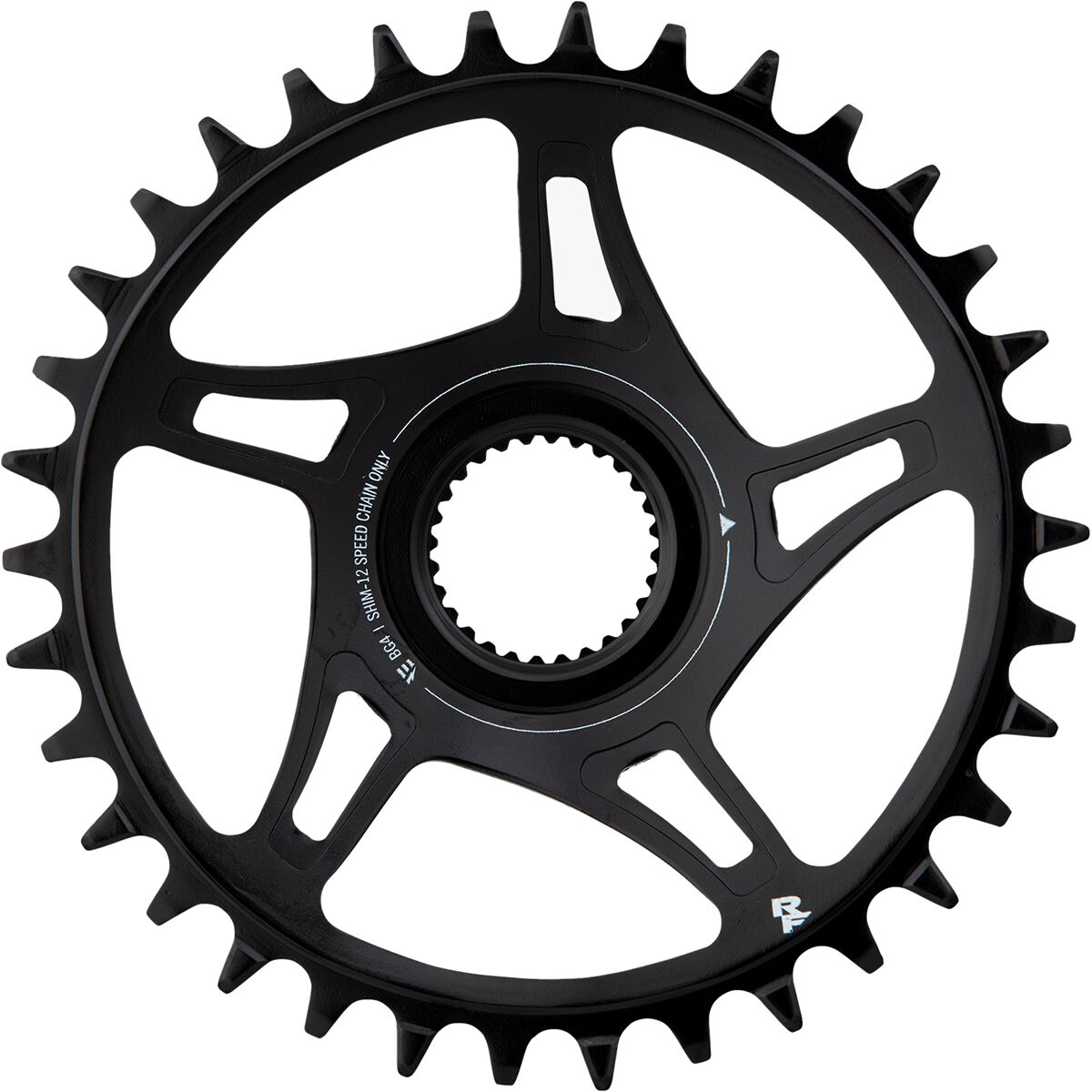 Race Face Bosch G4 Direct Mount Steel Chainring in Black, Shimano 12 - Size: 36t/52mm Offset
