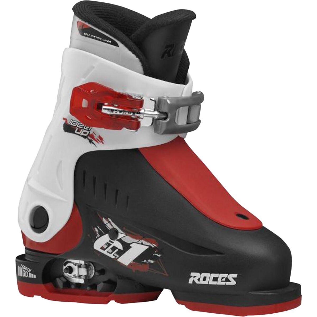 Roces Idea Up Adjustable Ski Boots - Kids' in Black / Silver - Size: 19.0-22