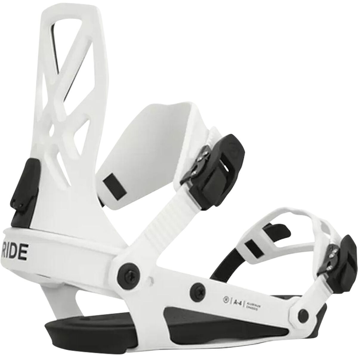 Ride A-4 Snowboard Binding - 2025 in White - Size: Large
