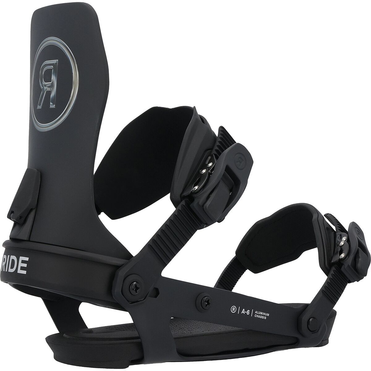 Ride A-6 Snowboard Binding - 2025 in Black - Size: Medium