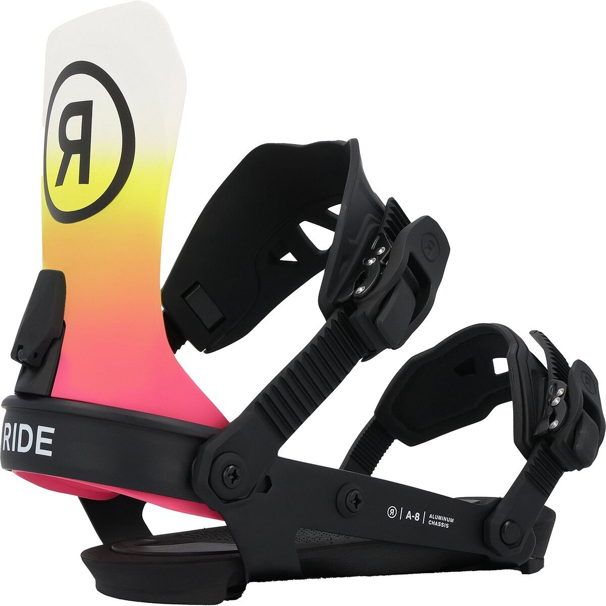 Ride A-8 Snowboard Binding - 2025 in Sunset - Size: Medium