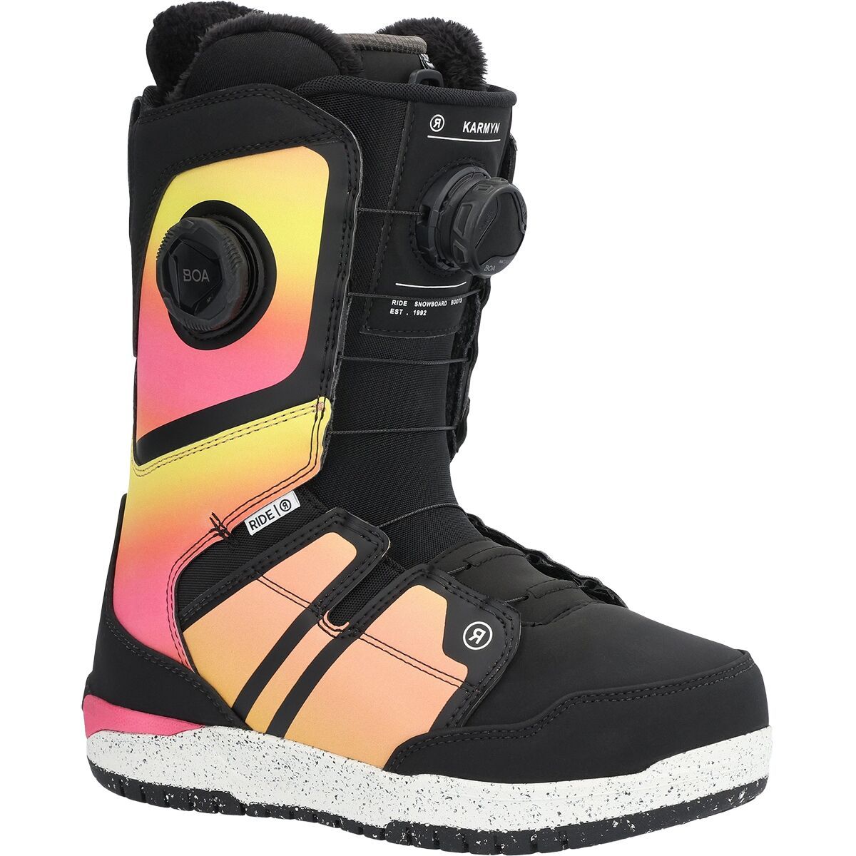 Ride Women's Karmyn BOA Zonal Snowboard Boot - 2025 in Sunset - Size: 7.5