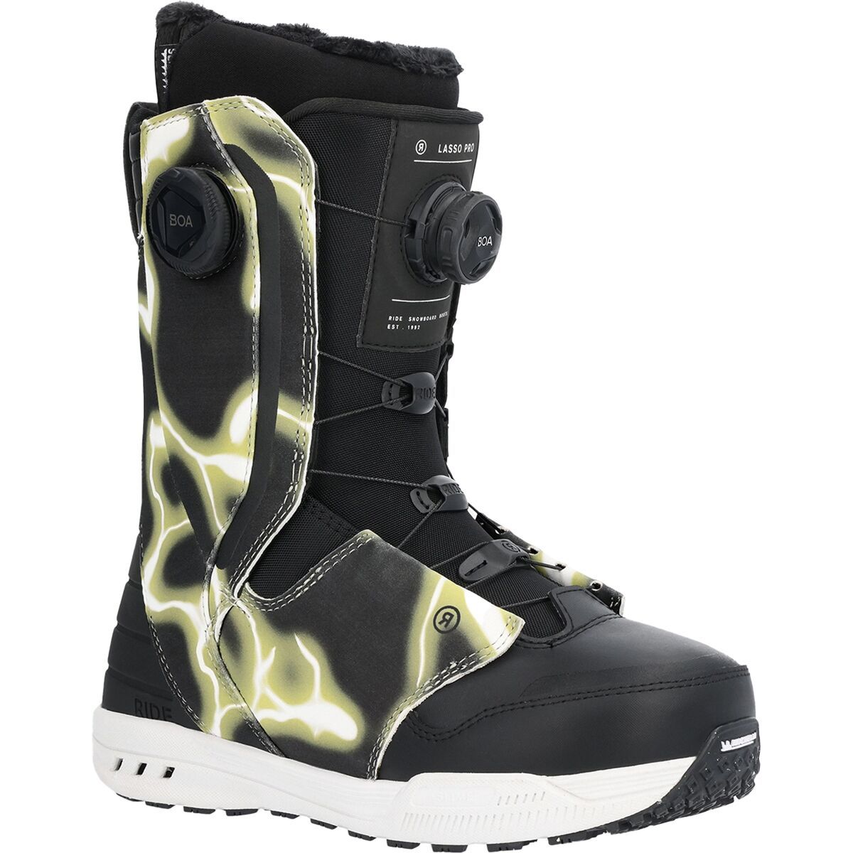 Ride Men's Lasso Pro BOA Snowboard Boot - 2025 in Black - Size: 11.5
