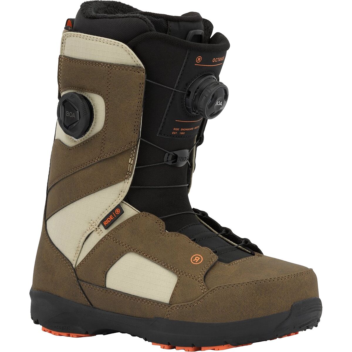 Ride Ride Men's Octave Snowboard Boot - 2026 in Brown - Size: 9 - $244.96 at Steep and Cheap