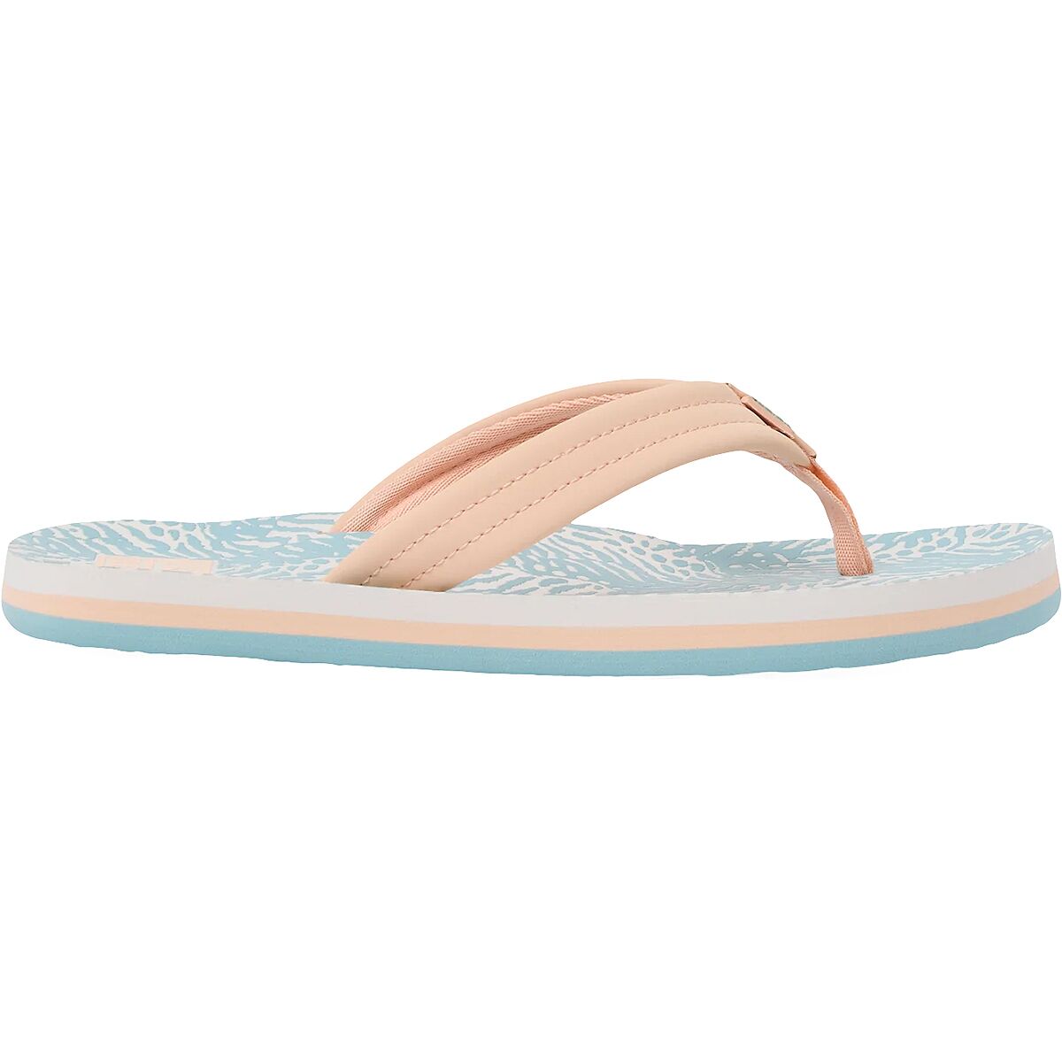 Reef Girl's Ahi Sandal in Peach / Blue Animal - Size: 3