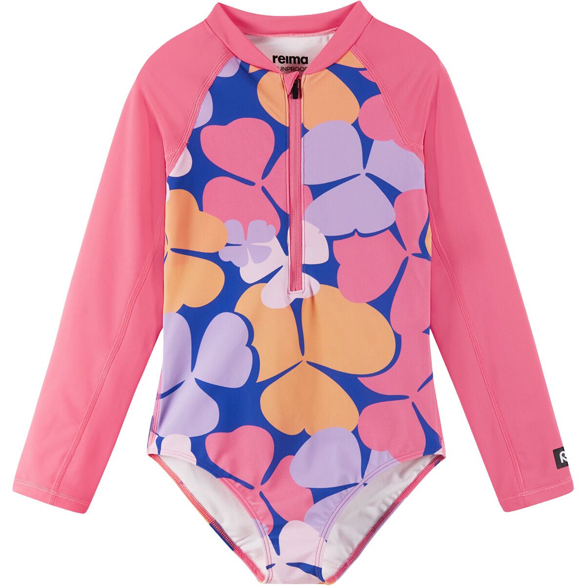 Reima Girl's Aallot Swimsuit in Soft Coral - Size: 14