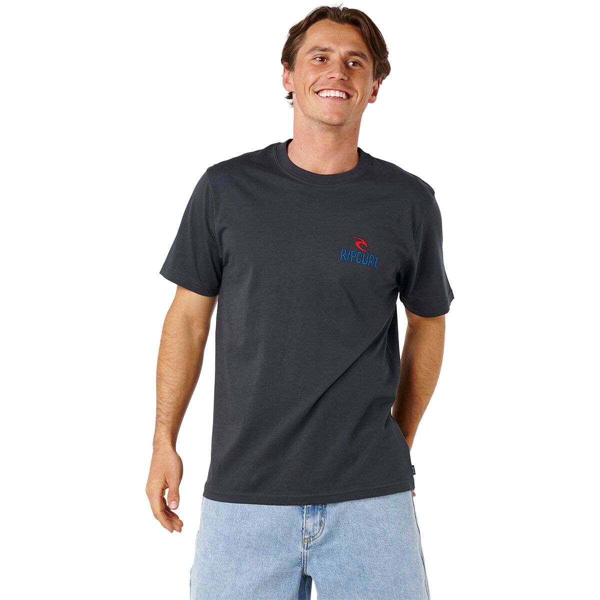 Rip Curl Men's Shred Til Dead T-Shirt in Washed Black - Size: Small