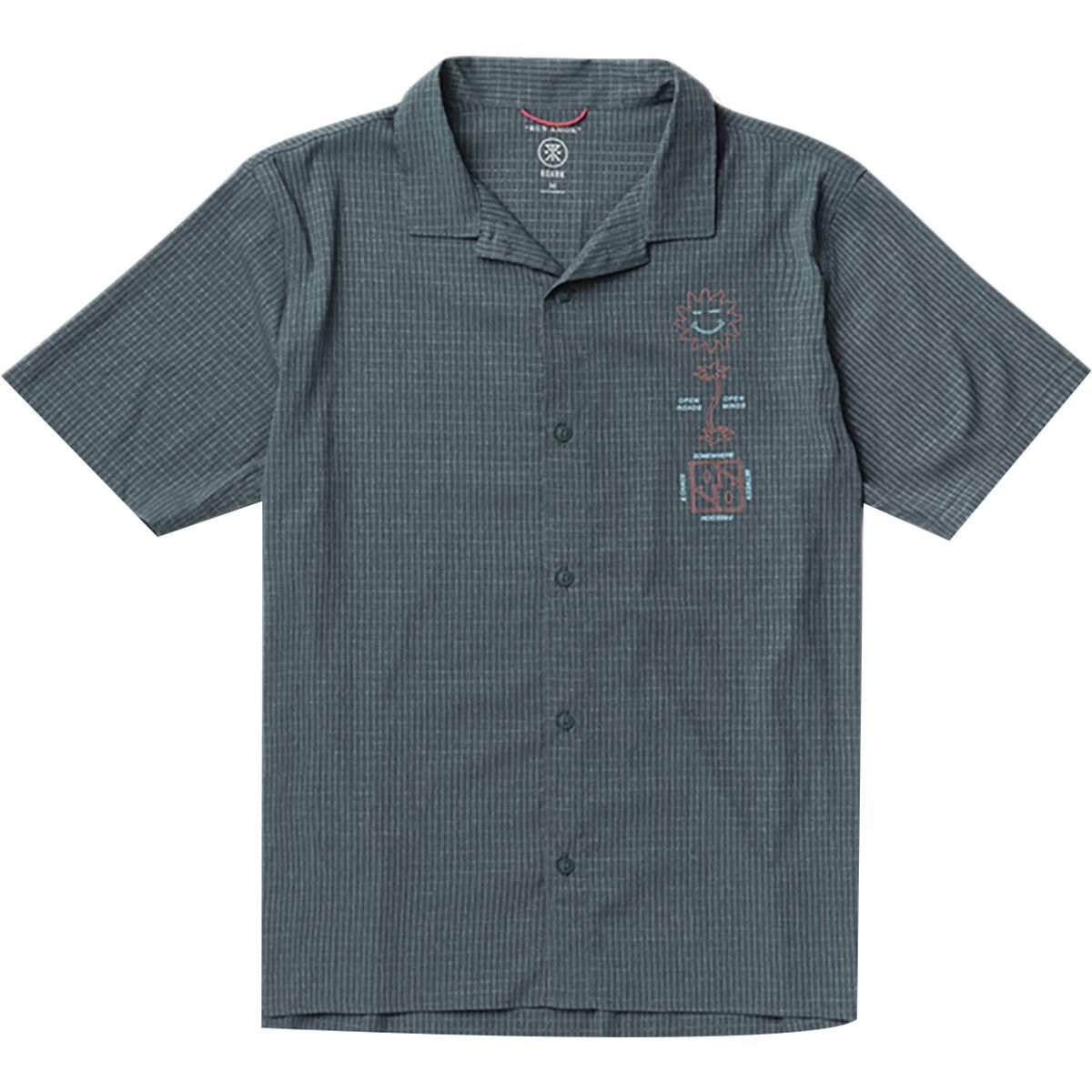Roark Men's Bless Up Trail Short-Sleeve Shirt in Ivory - Size: XL