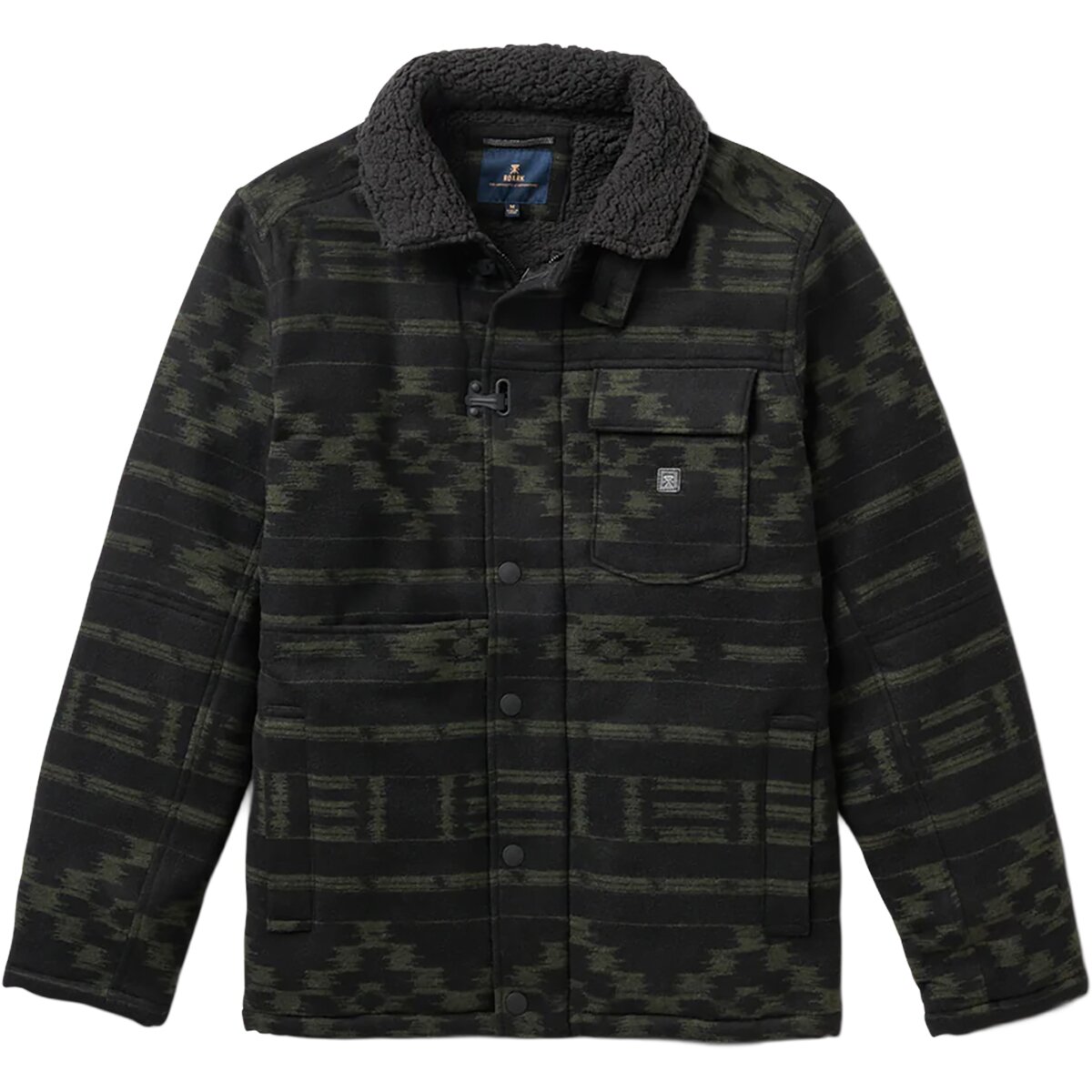 Roark Men's Axeman Jacket in Dark Military Kikagaku - Size: Large