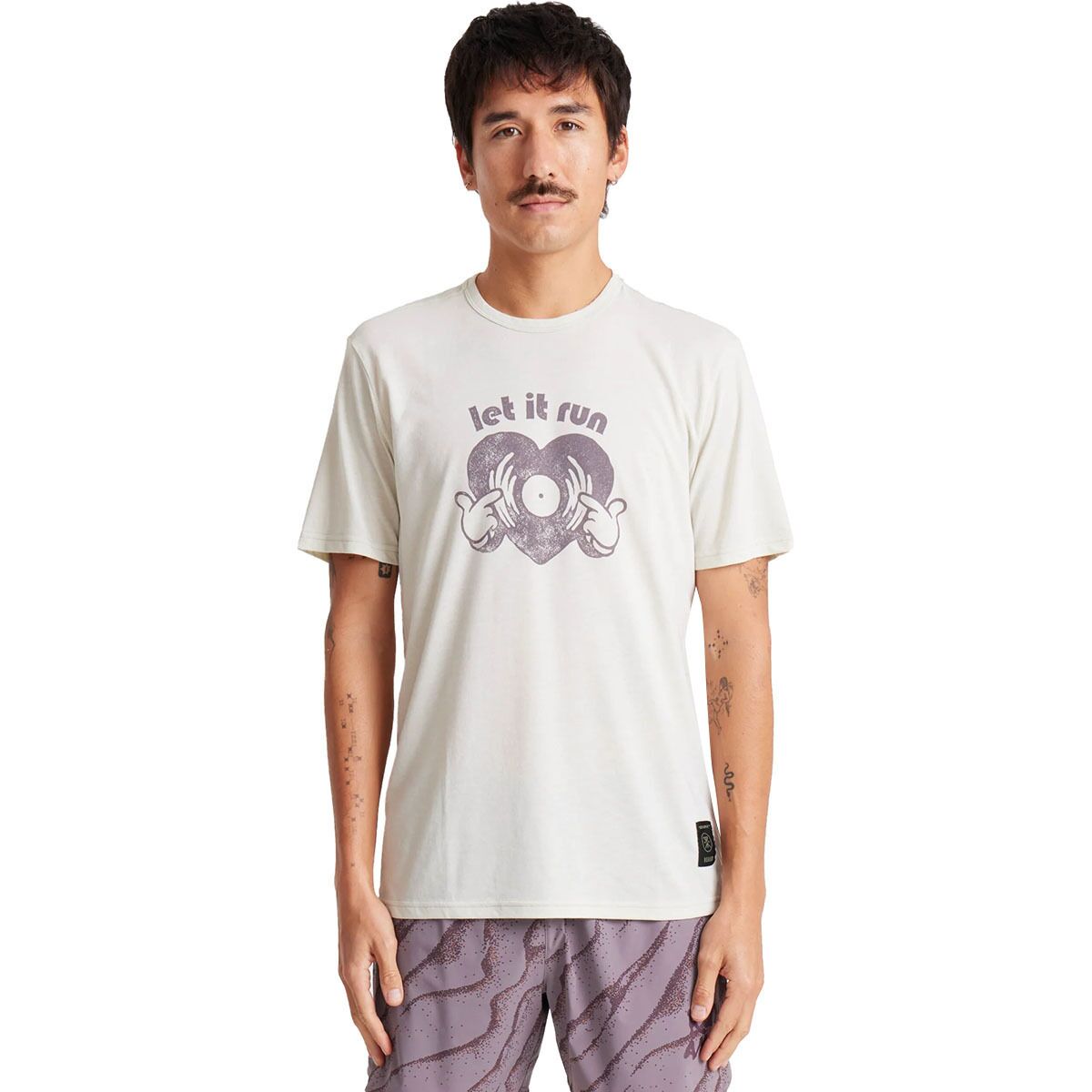 Roark Men's Mathis Core Short-Sleeve T-Shirt in Ivory - Size: Large