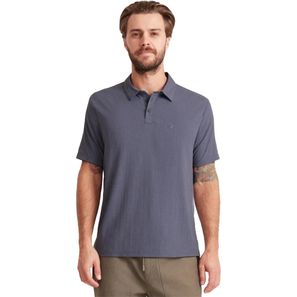Roark Men's Bless Up Polo Shirt in Slate - Size: Small