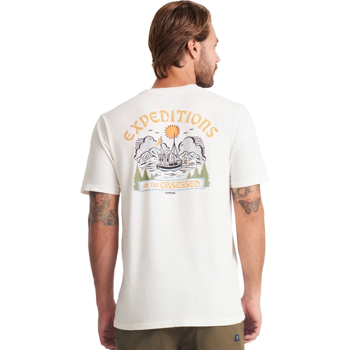 Roark Men's Obsessed T-Shirt in Off White - Size: Medium