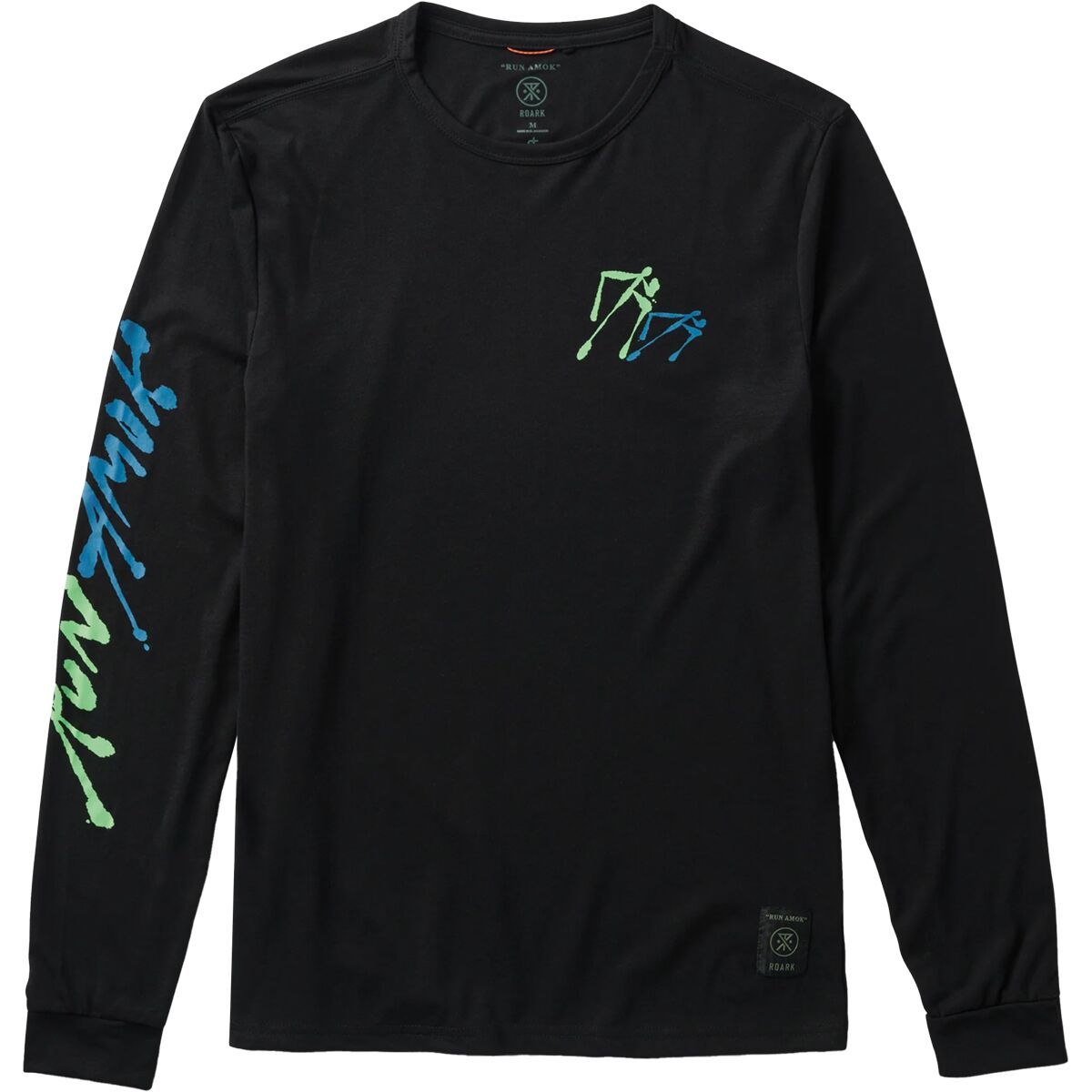 Roark Men's Mathis Long-Sleeve Shirt in Black Fjord - Size: Medium