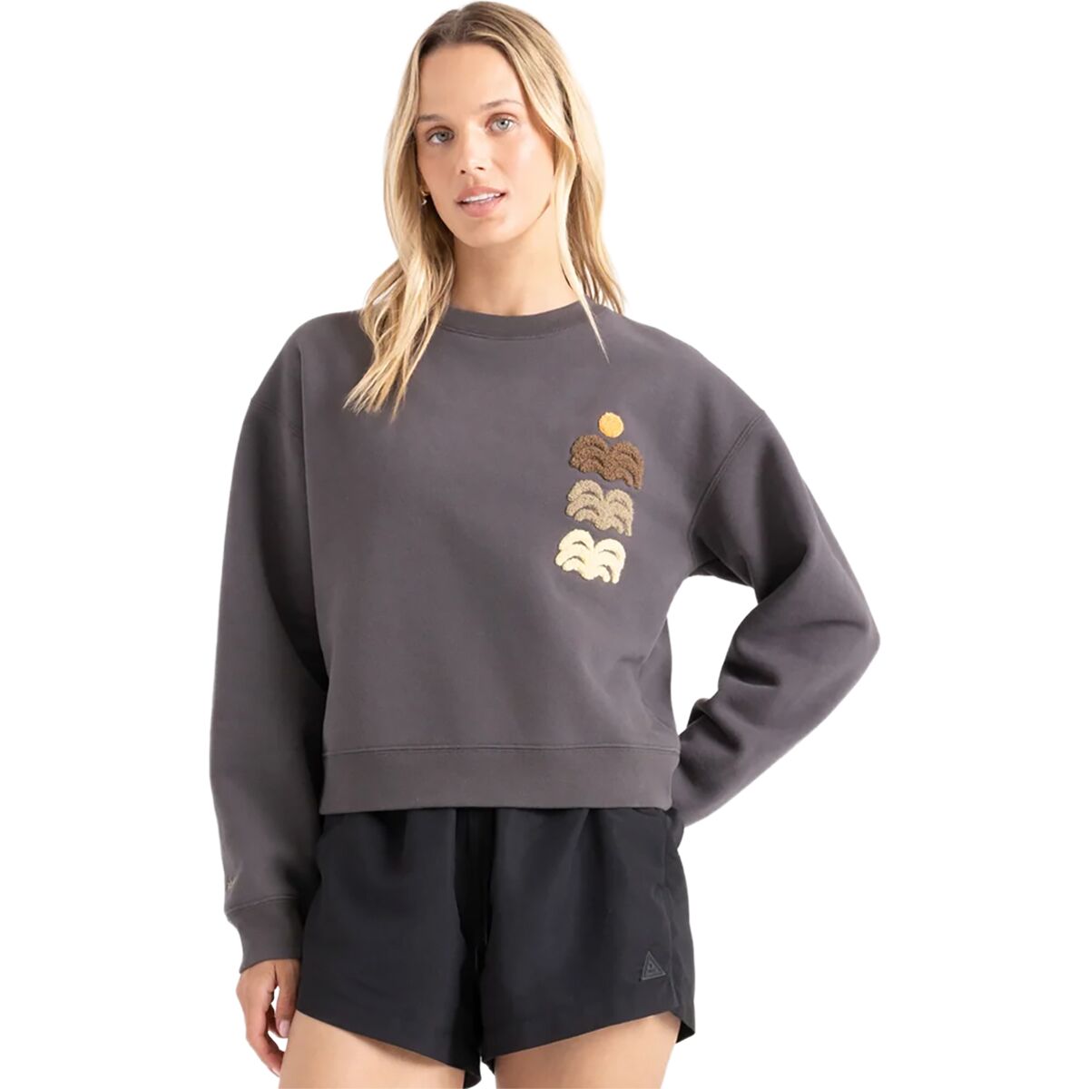 Roark Roark Women's Port Crew Sweatshirt in Faded Black - Size: Small - $35.58 at Steep and Cheap