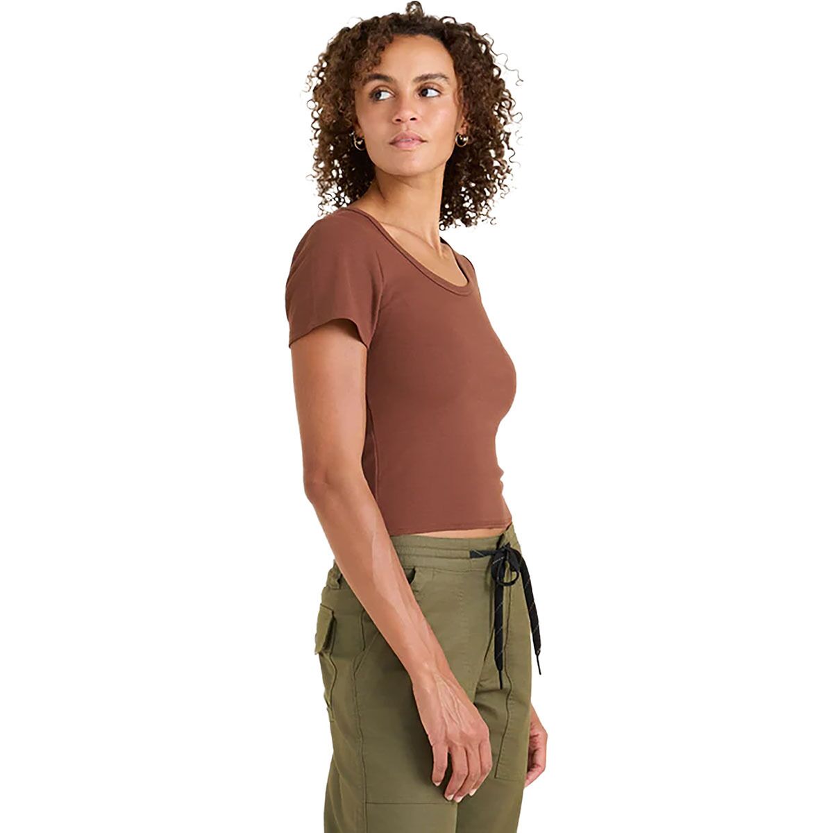 Roark Women's Wind Worn T-Shirt in Sepia - Size: Small