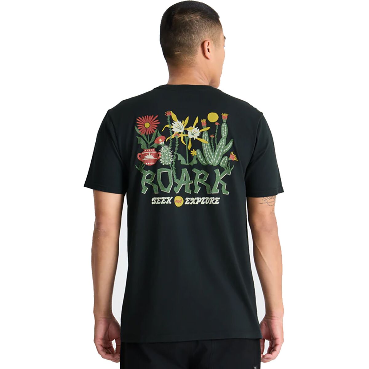 Roark Men's Cactus Garden T-Shirt in Black - Size: XL