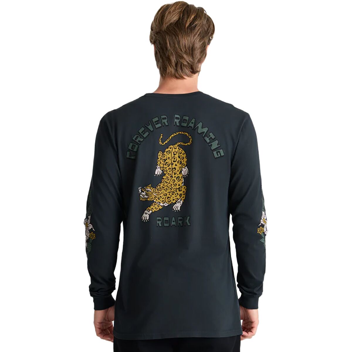 Roark Men's Jaguar Long-Sleeve T-Shirt in Black - Size: Medium