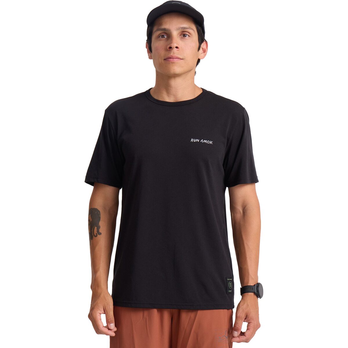 Roark Men's Mathis Active Short-Sleeve Shirt in Black - Size: Medium