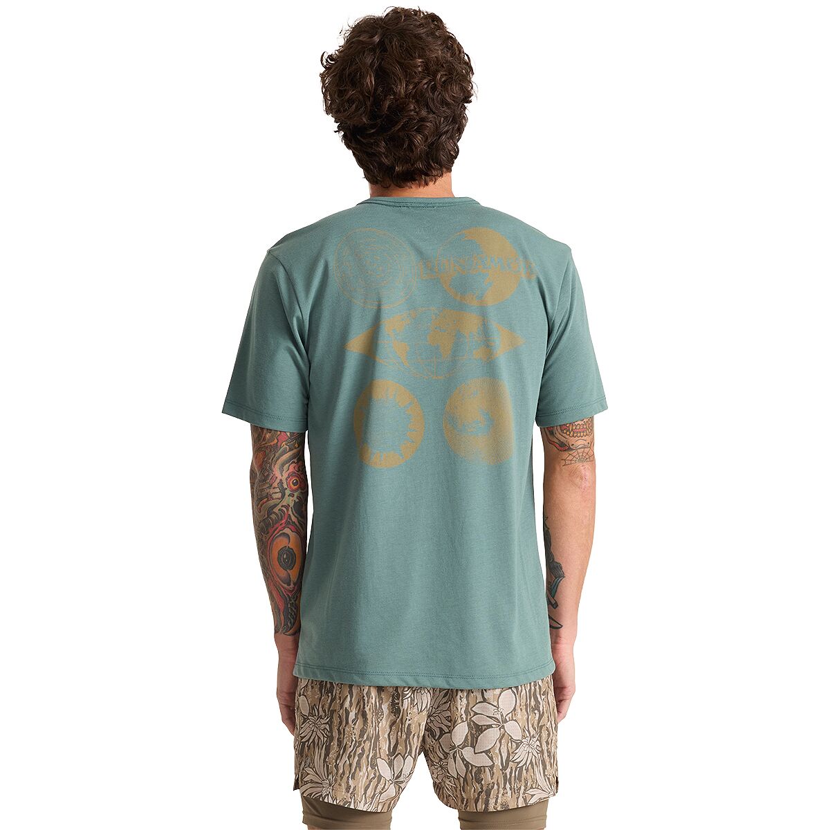 Roark Roark Men's Mathis Active Short-Sleeve Shirt in Slate Green Wbn - Size: Small - $31.82 at Steep and Cheap