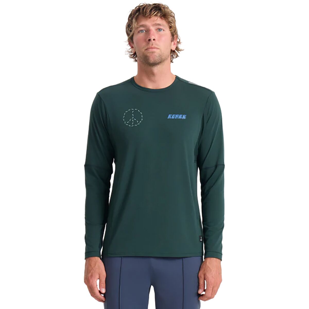 Roark Men's Millcreek Merino Long-Sleeve Shirt in Dark Forest - Size: Large