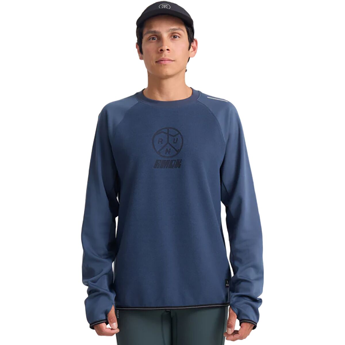 Roark Men's White Cloud Crew Top in Navy - Size: Large