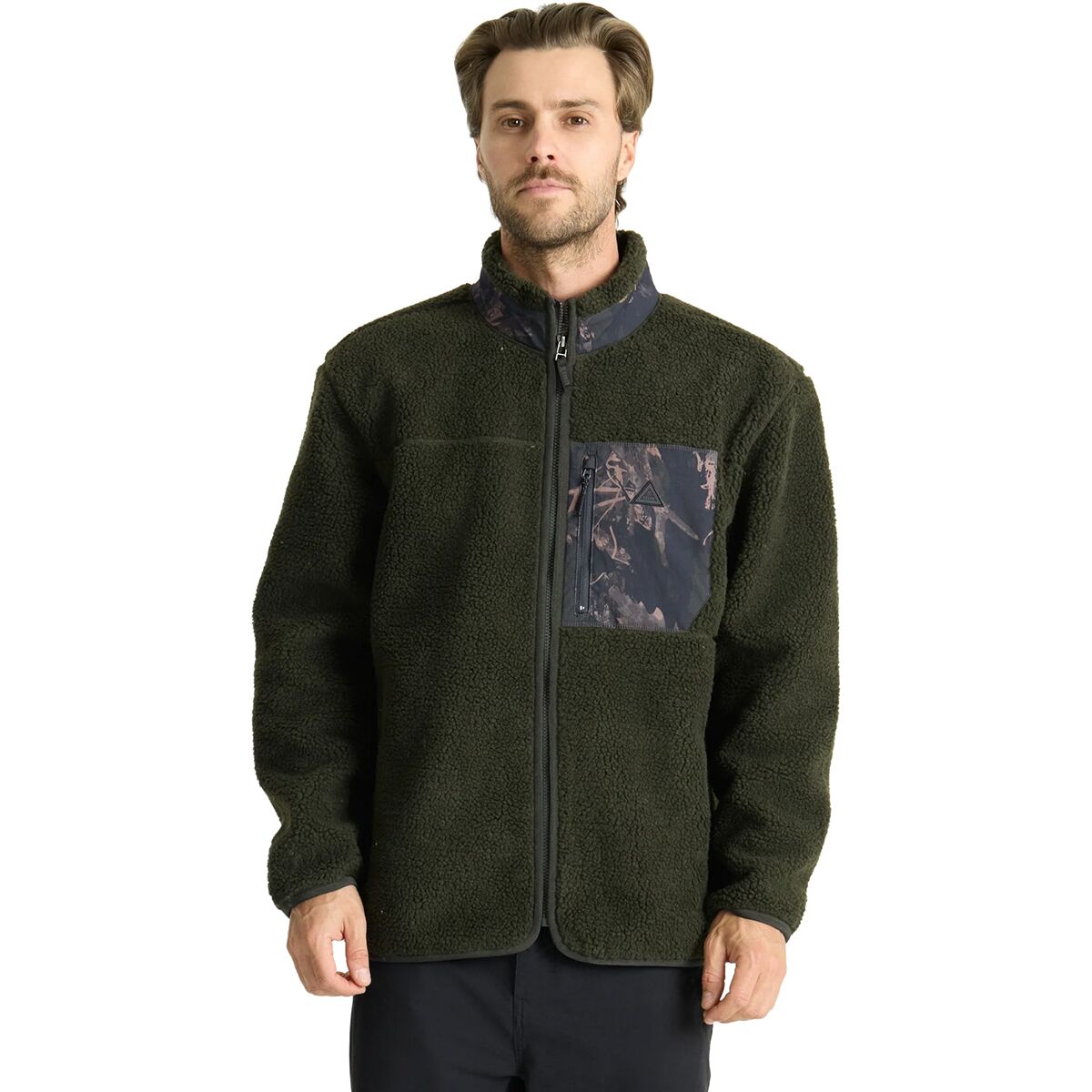 Roark Roark Men's Campover Fleece Zip Jacket in Dark Military - Size: XL - $90.32 at Steep and Cheap