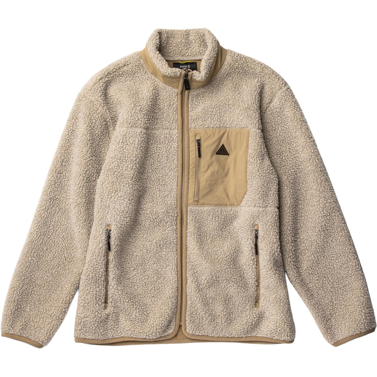 Roark Roark Men's Campover Fleece Zip Jacket in Khaki - Size: Small - $90.32 at Steep and Cheap