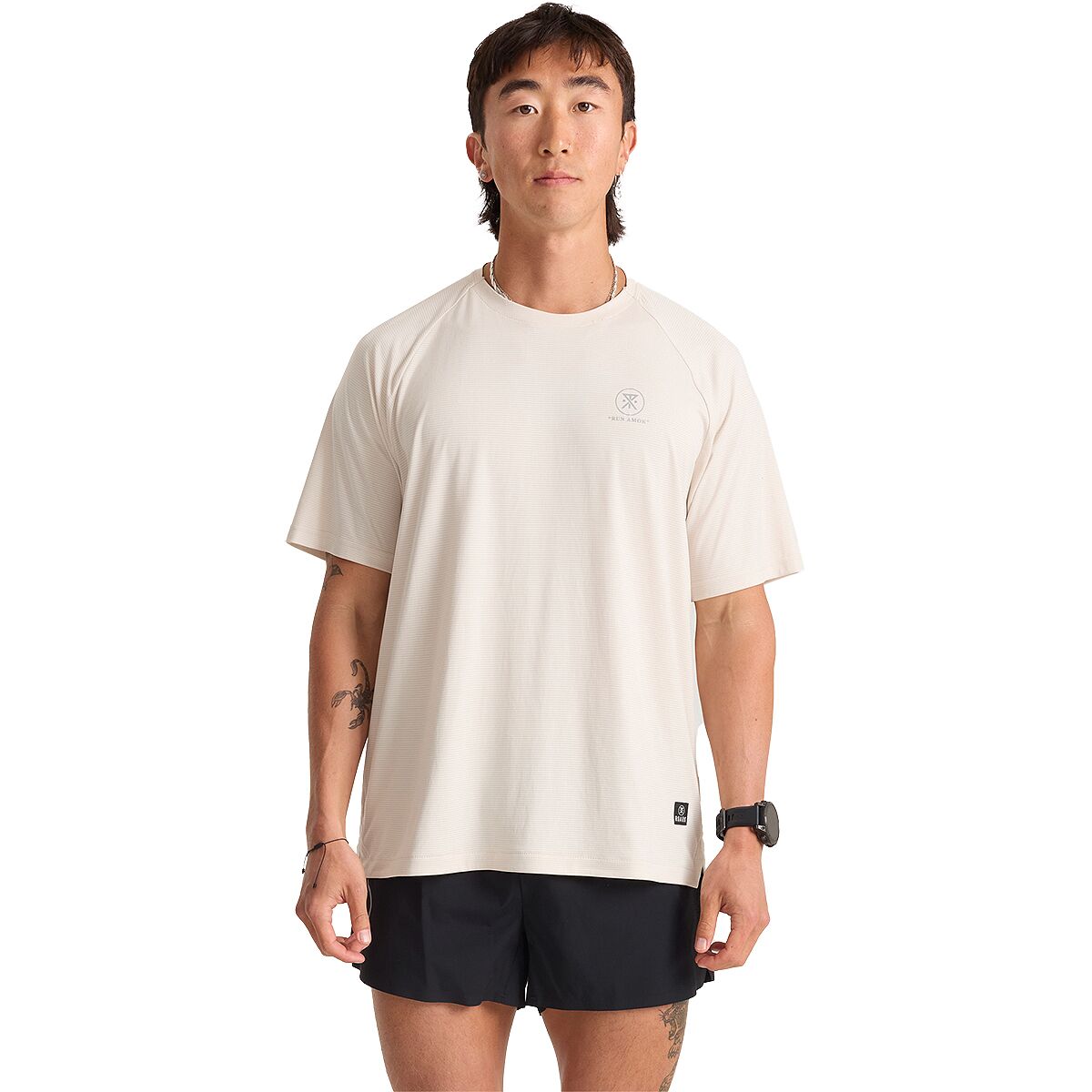 Roark Roark Men's Alta Elite Trail Short-Sleeve Shirt in Grey - Size: Small - $44.82 at Steep and Cheap