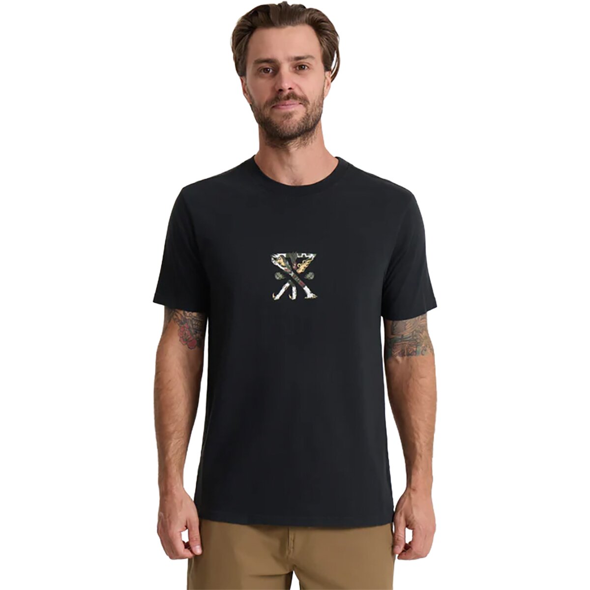 Roark Men's Augs Safe Camp T-Shirt in Washed Black - Size: Medium