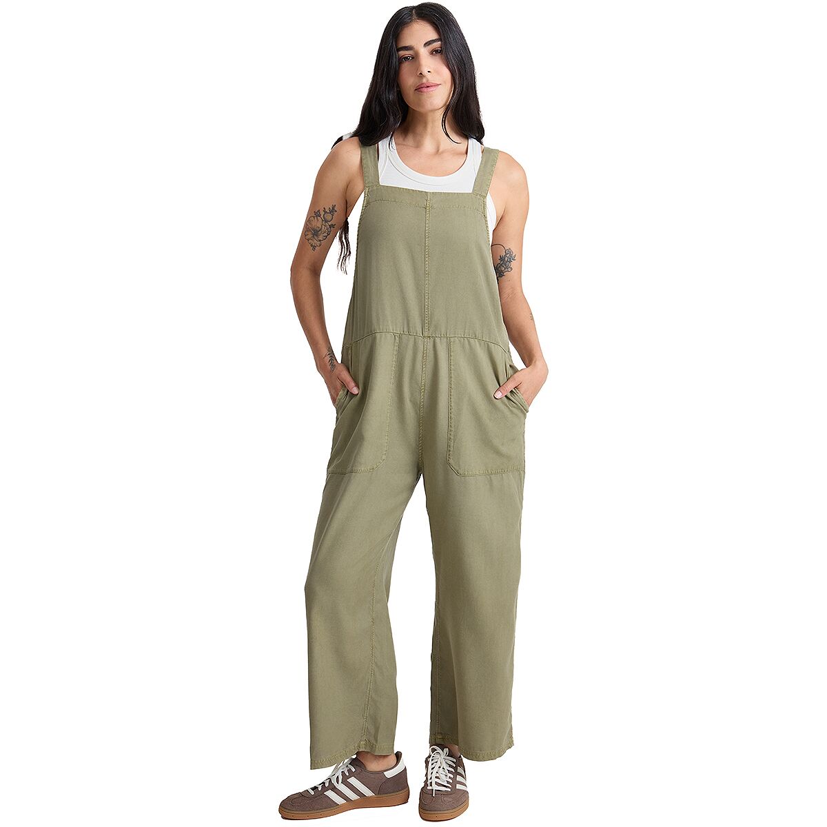 Roark Roark Women's Costa Jumpsuit in Dusty Olive - Size: Small - $49.48 at Steep and Cheap