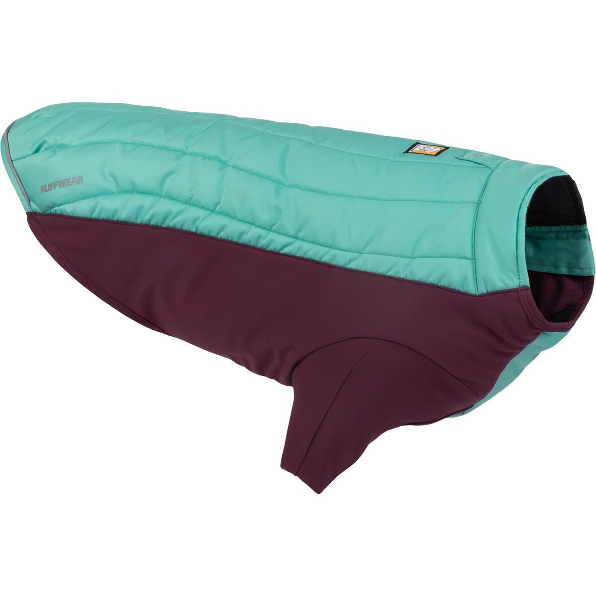 Ruffwear Powder Hound Hybrid Insulated Dog Jacket in Aurora Teal - Size: Small