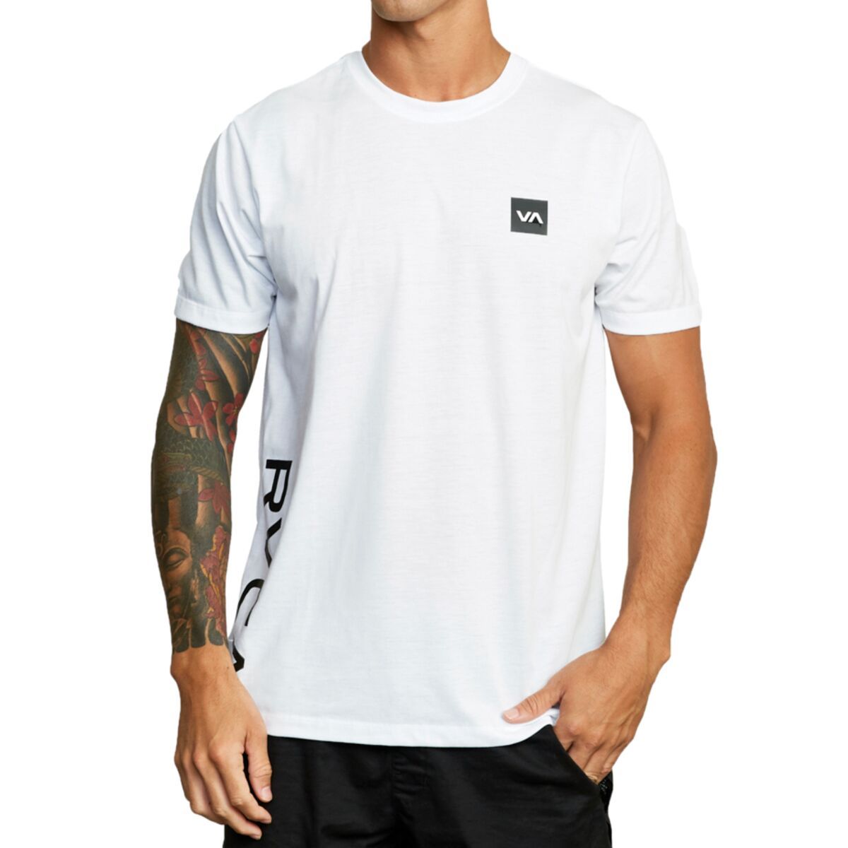 Men's RVCA 2X Short-Sleeve T-Shirt in White - Size: Small