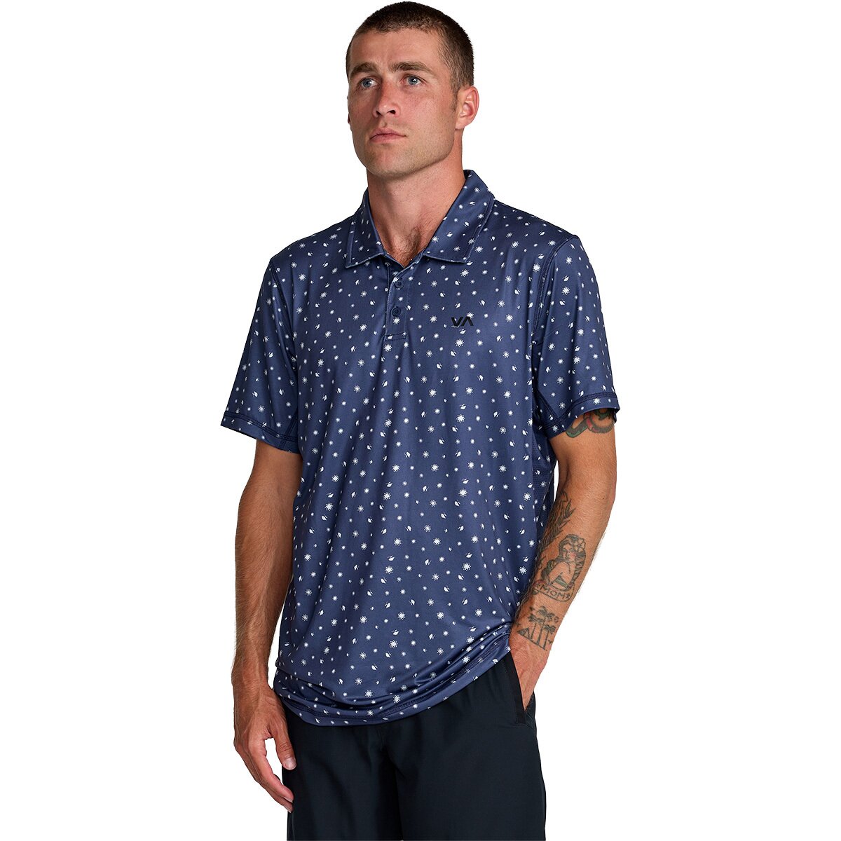 RVCA RVCA Men's Sport Vent Polo in Moody Blue - Size: XL - $32.50 at Steep and Cheap