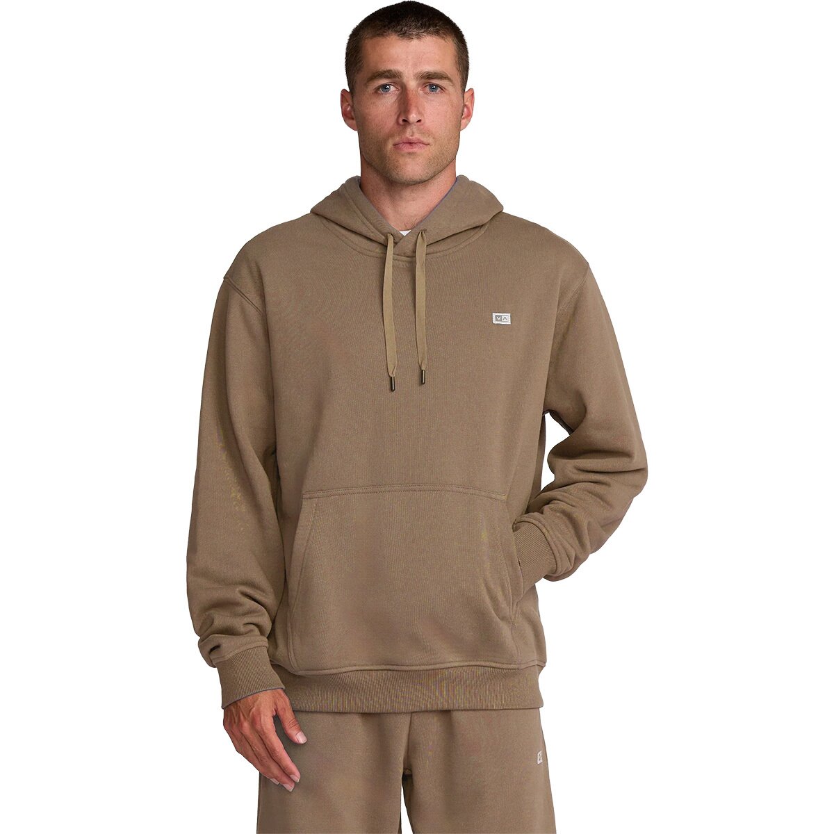 RVCA RVCA Men's VA Essential Hoodie in Dark Khaki - Size: XL - $52.00 at Steep and Cheap