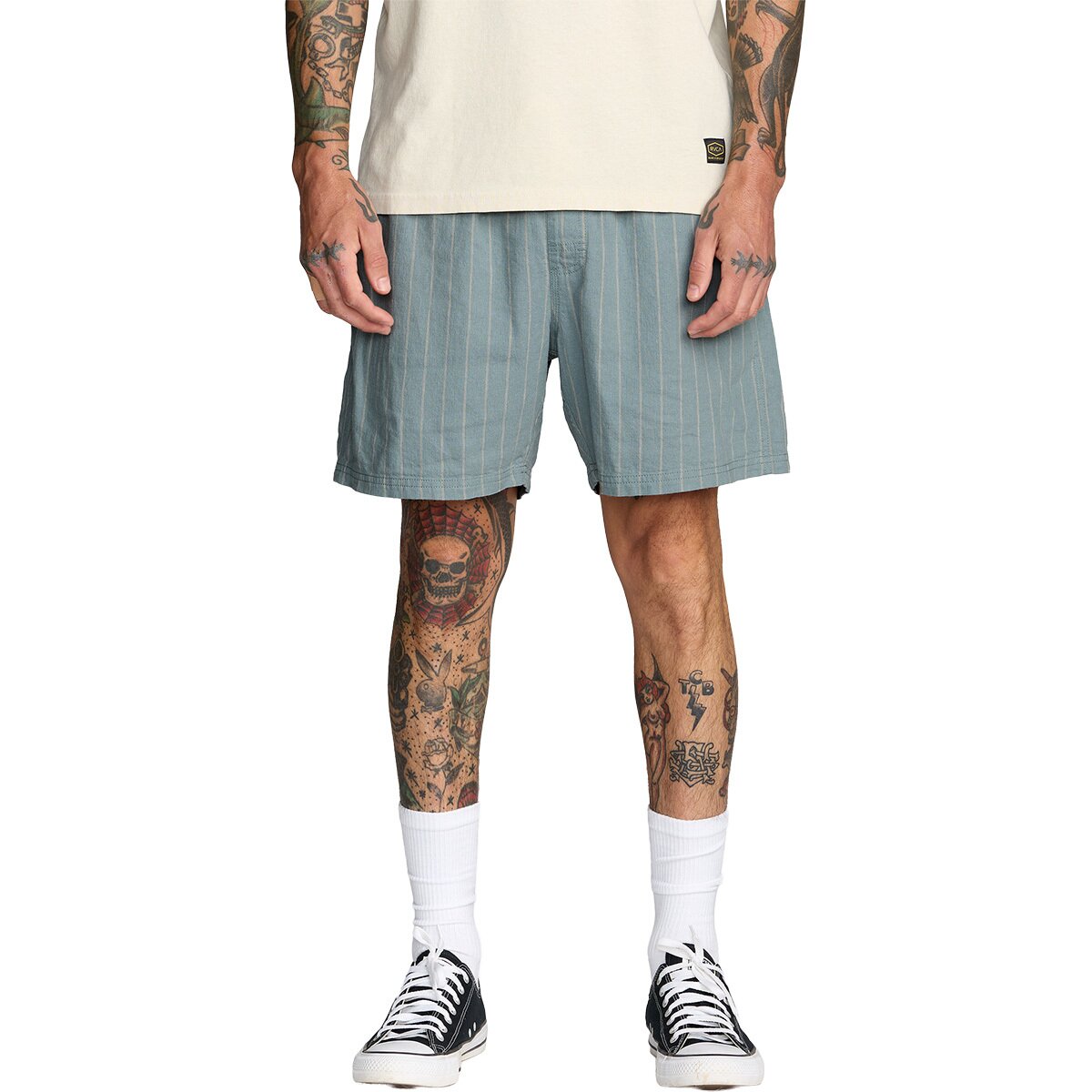 RVCA Men's Sands Elastic 17in Short in Lead - Size: Small