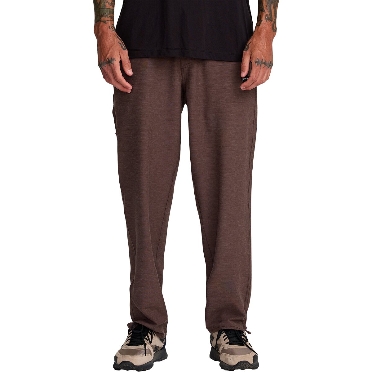 RVCA Men's Yogger Ascend Hybrid Pant in Mocha - Size: Medium