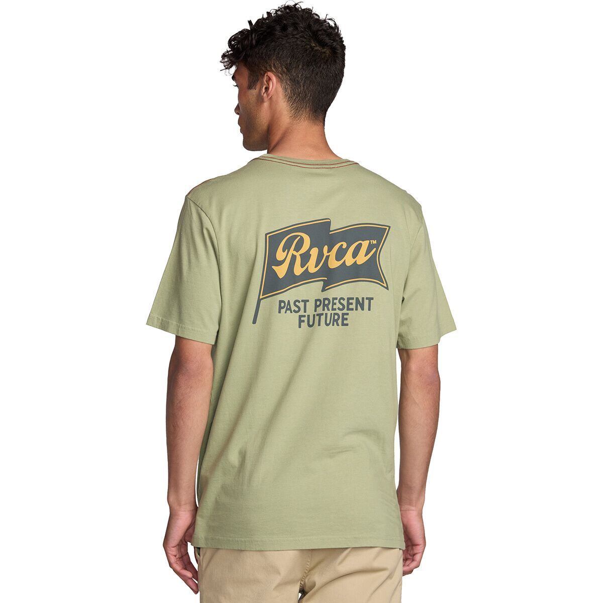 RVCA Men's Onshore Short-Sleeve T-Shirt in Ranger Green - Size: Large