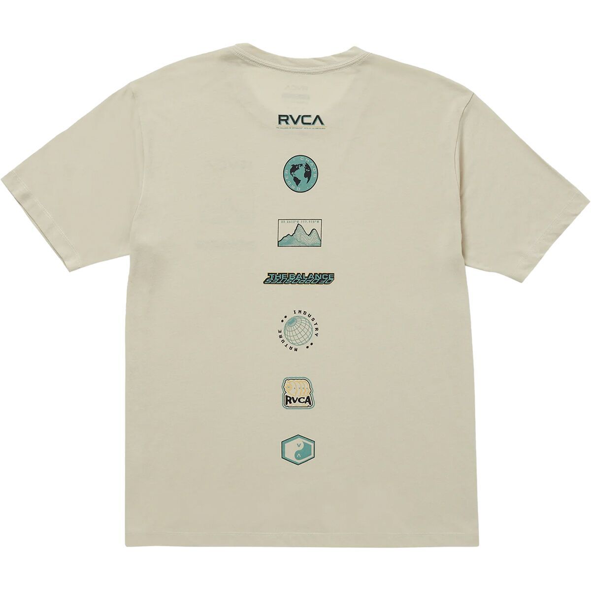 RVCA Men's XT Stacks Short-Sleeve T-Shirt in Light Khaki - Size: Medium