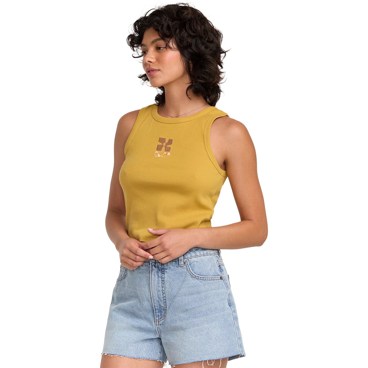 RVCA Women's Match Tank Top in Sahara Sun - Size: Small
