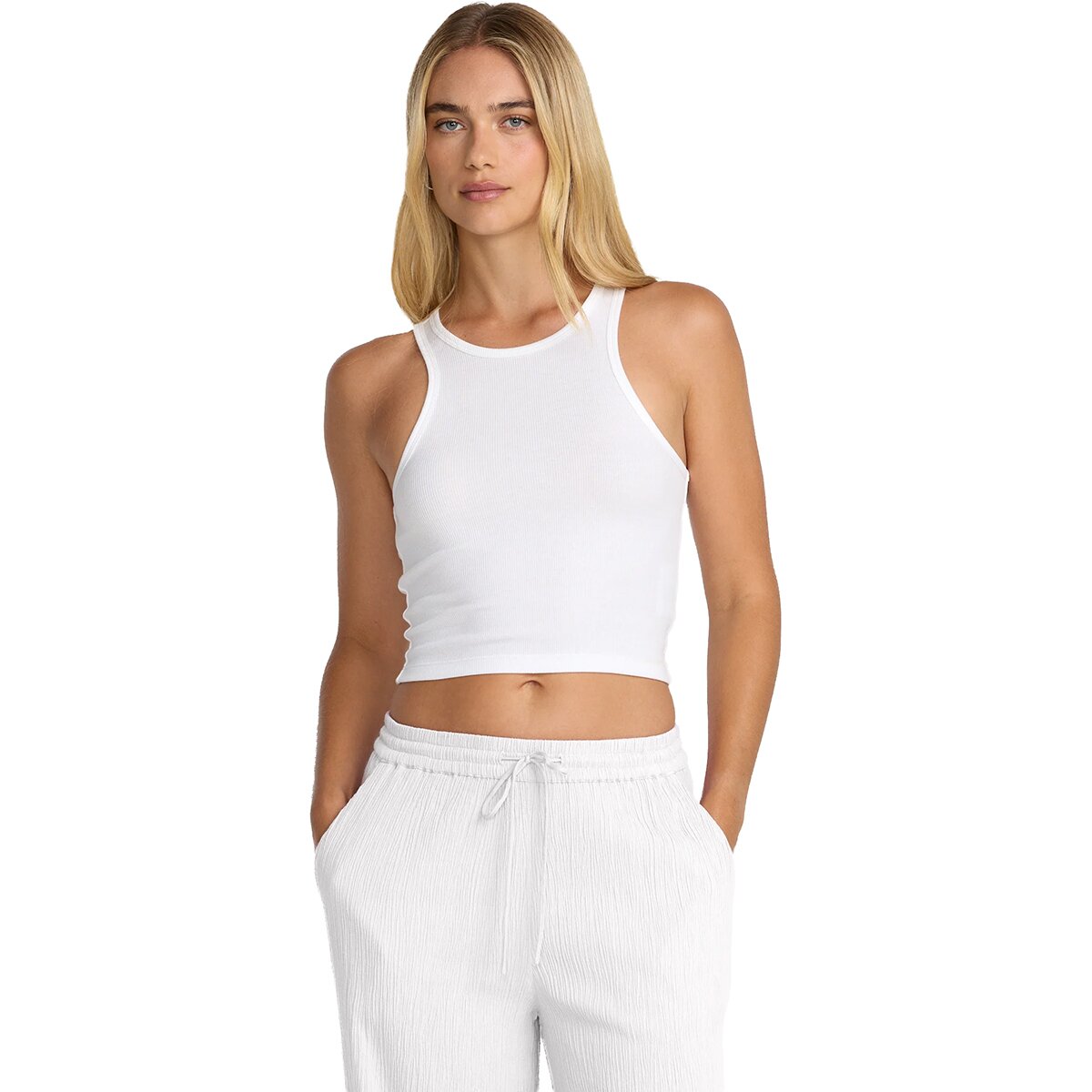 RVCA Women's Roma Tank Top in Whisper White - Size: Large