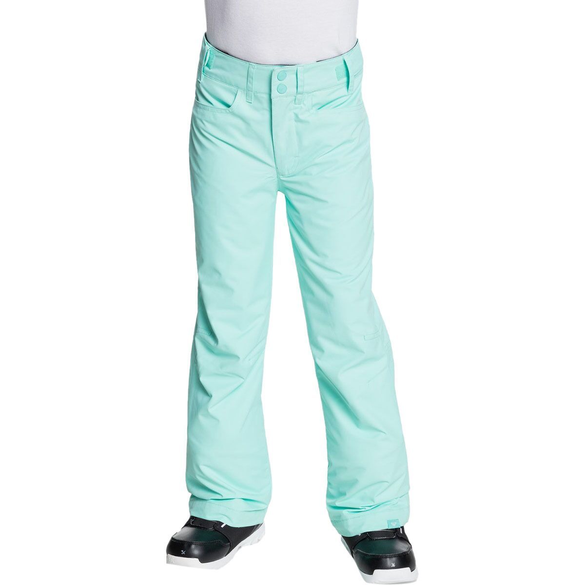 Roxy Girl's Backyard Pant in True Black - Size: S(8)